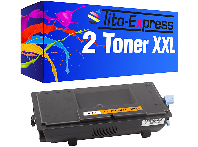 TITO-EXPRESS PLATINUMSERIE 2 Toner ersetzt Kyocera TK-3160 Toner black (1T02T90NL0)