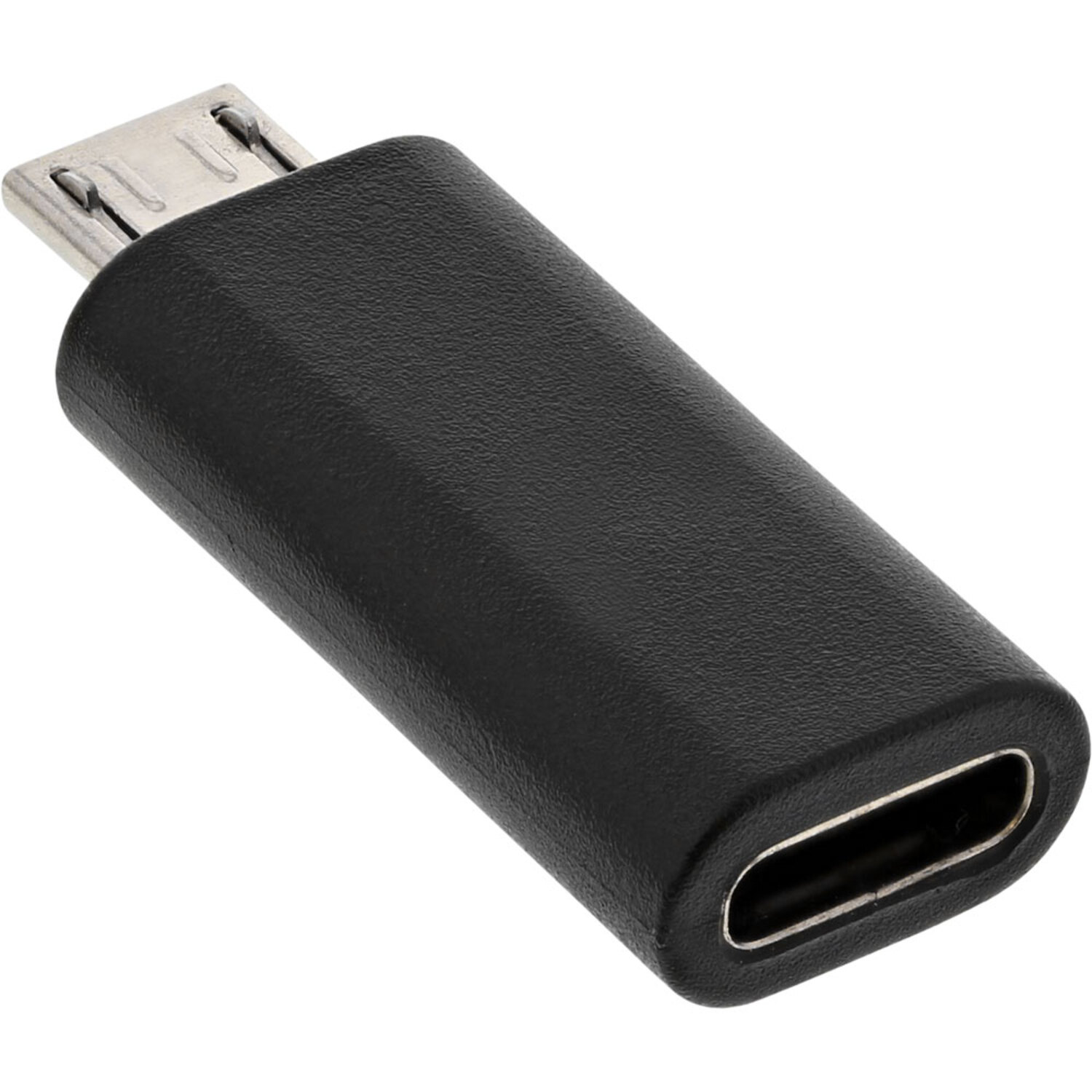 auf / USB-C Micro-USB INLINE Adapter, InLine® Stecker 2.0 Adapter 2.0 Adapter, Buchse USB schwarz USB