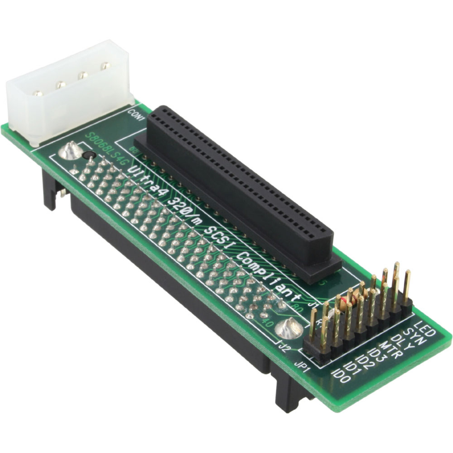 INLINE InLine® SCSI-SCA U320 SCSI, Sub 80pol mini Buchse 68pol auf D Adapter, / mehrfarbig