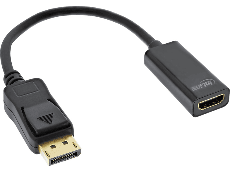 mit Adapterkabel InLine® INLINE VGA DVI HDMI zu / 0,15m zu DisplayPort Audio, Displayport auf / HDMI Stecker