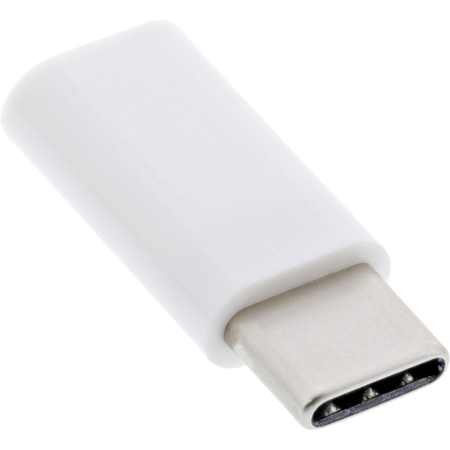 INLINE InLine® USB 2.0 Adapter, Micro-USB USB Adapter Buchse / 2.0 Adapter, Stecker schwarz auf USB-C