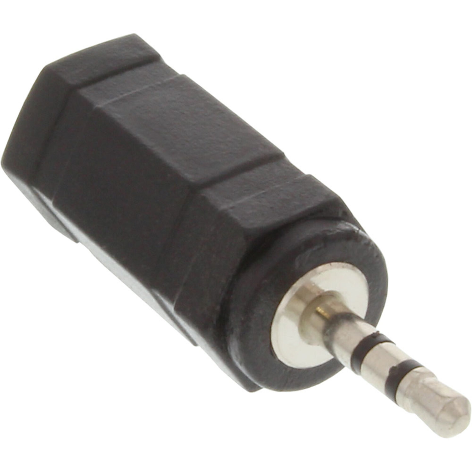 InLine® INLINE Stecker Klinke 3,5mm / zu Stereo Klinke Audio zu Klinke Buchse, 2,5mm Adapter,