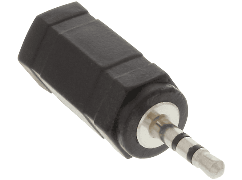 InLine® INLINE Stecker Klinke 3,5mm / zu Stereo Klinke Audio zu Klinke Buchse, 2,5mm Adapter,