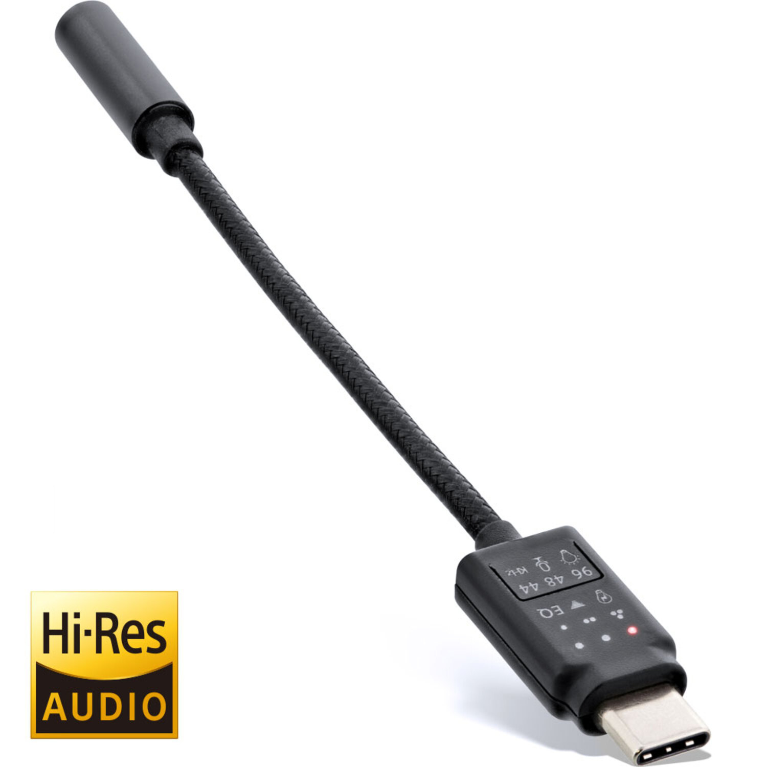 USB-C Buchse, InLine 3,5mm Audio Adapterkabel 96KHz INLINE Steckadapter Mini Hi-Res USB-C zu 0,13m