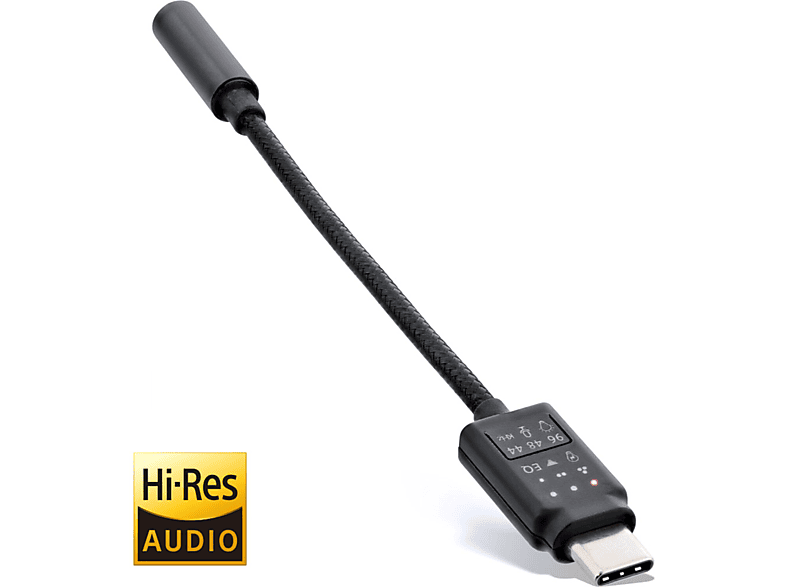 INLINE InLine Mini USB-C USB-C Steckadapter Hi-Res 96KHz zu 0,13m 3,5mm Buchse, Adapterkabel Audio