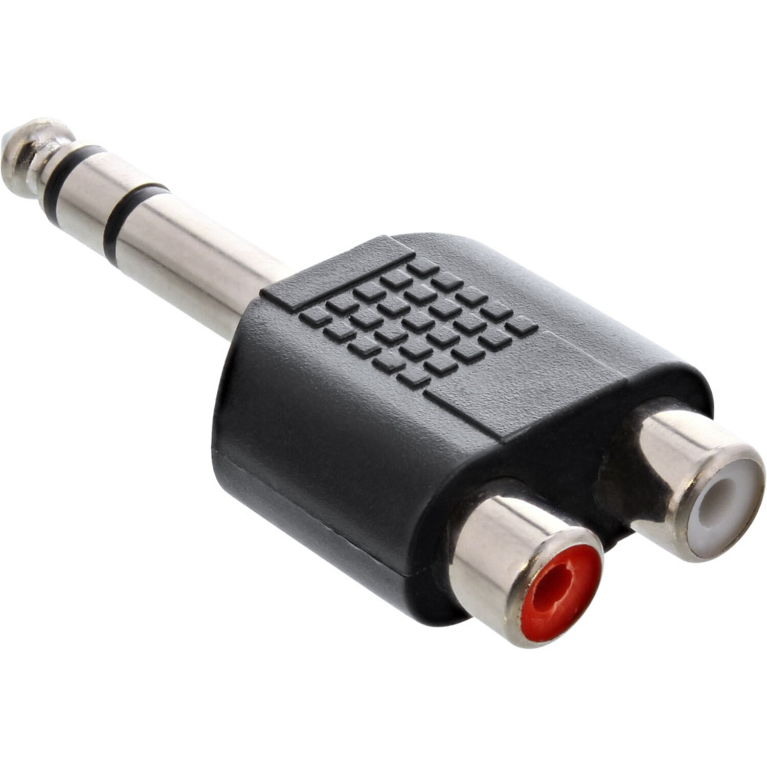 INLINE InLine® / zu Stecker Cinch auf Audio Klinke 2x Adapter, Klinke zu 6,3mm Buchse, Cinch