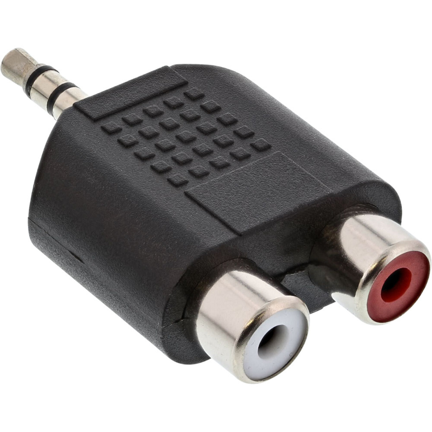 Cinch an Cinch InLine® INLINE Buchse, / Adapter, Klinke zu Audio Klinke 3,5mm Stecker 2x zu