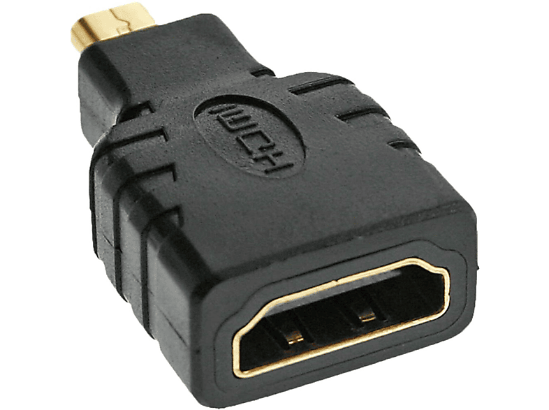 InLine® HDMI Adapterkabel zum Einbau, HDMI A Buchse/Buchse, vergoldete  Kontakte, 4K2K, 0,2m, HDMI zu HDMI / DVI / mini HDMI, Adapter / Konverter, Produkte
