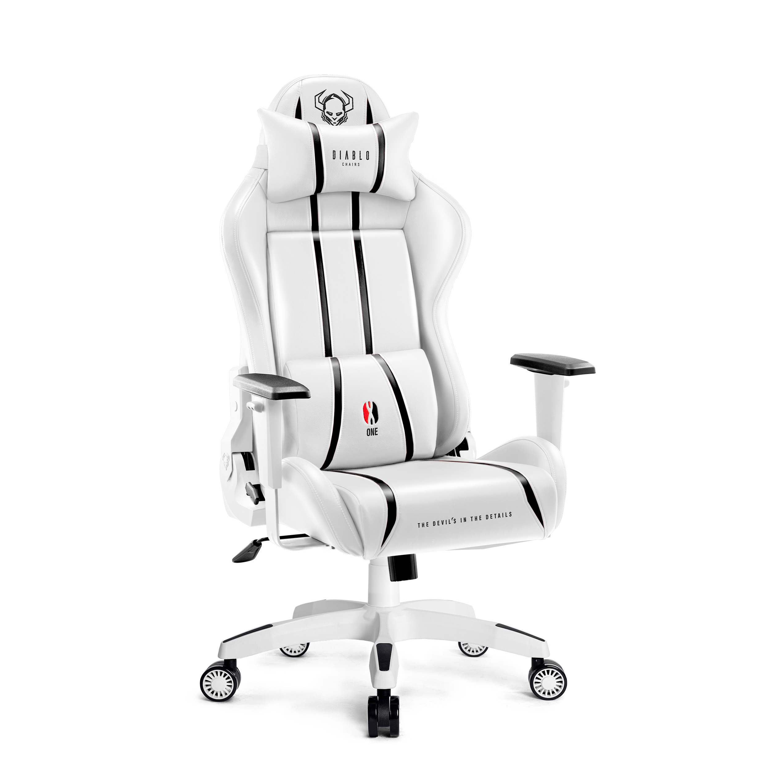 DIABLO CHAIRS GAMING STUHL X-ONE Gaming white Chair, 2.0 NORMAL