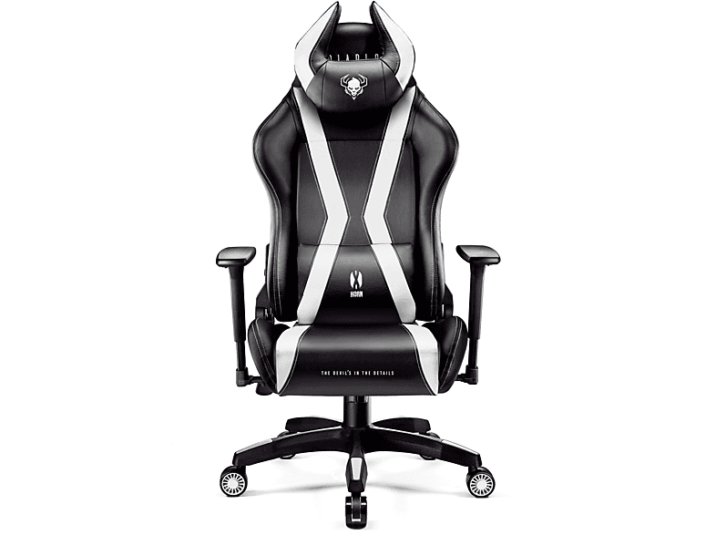DIABLO CHAIRS GAMING STUHL X-HORN 2.0 KING Gaming Chair, black/white