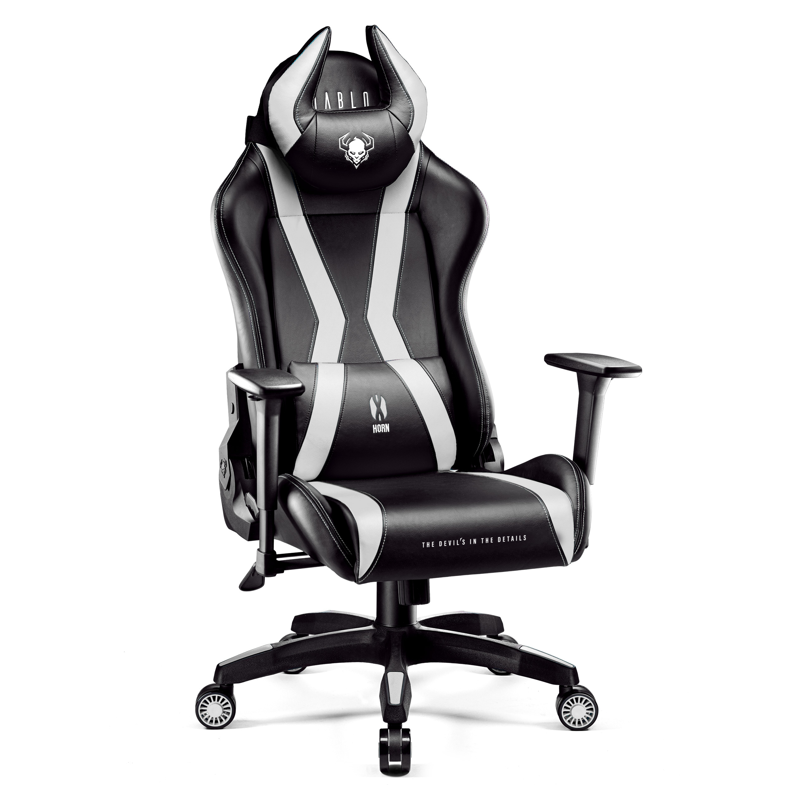 X-HORN Chair, CHAIRS 2.0 GAMING STUHL DIABLO Gaming KING black/white