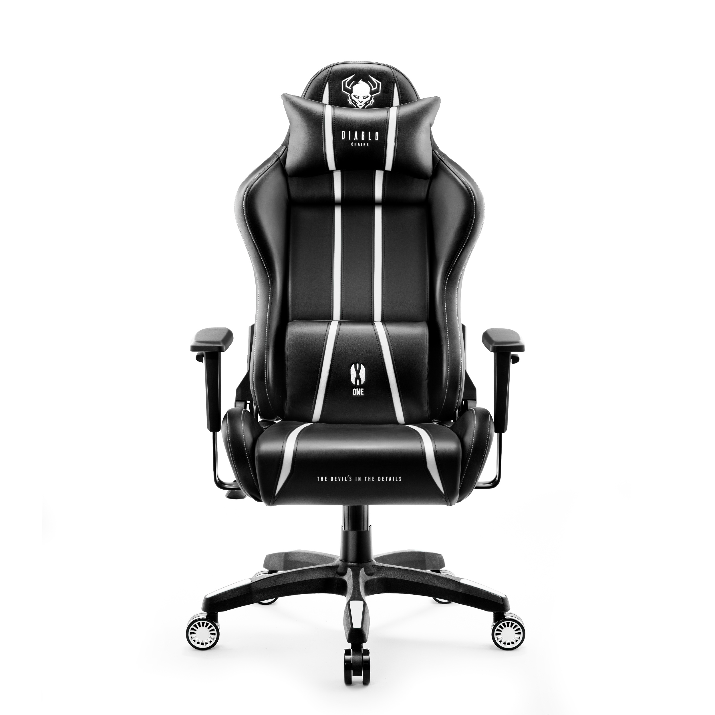 DIABLO CHAIRS GAMING STUHL X-ONE NORMAL 2.0 black/white Chair, Gaming