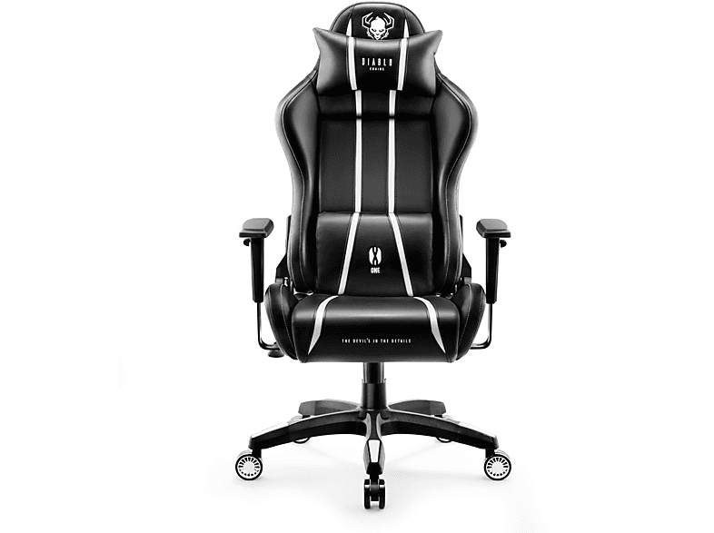 DIABLO CHAIRS Gaming Chair, X-ONE STUHL NORMAL black/white GAMING 2.0