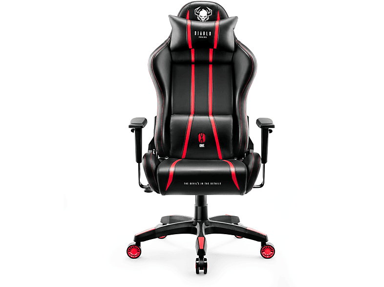 DIABLO CHAIRS GAMING STUHL X-ONE 2.0 NORMAL Gaming Chair, black/red
