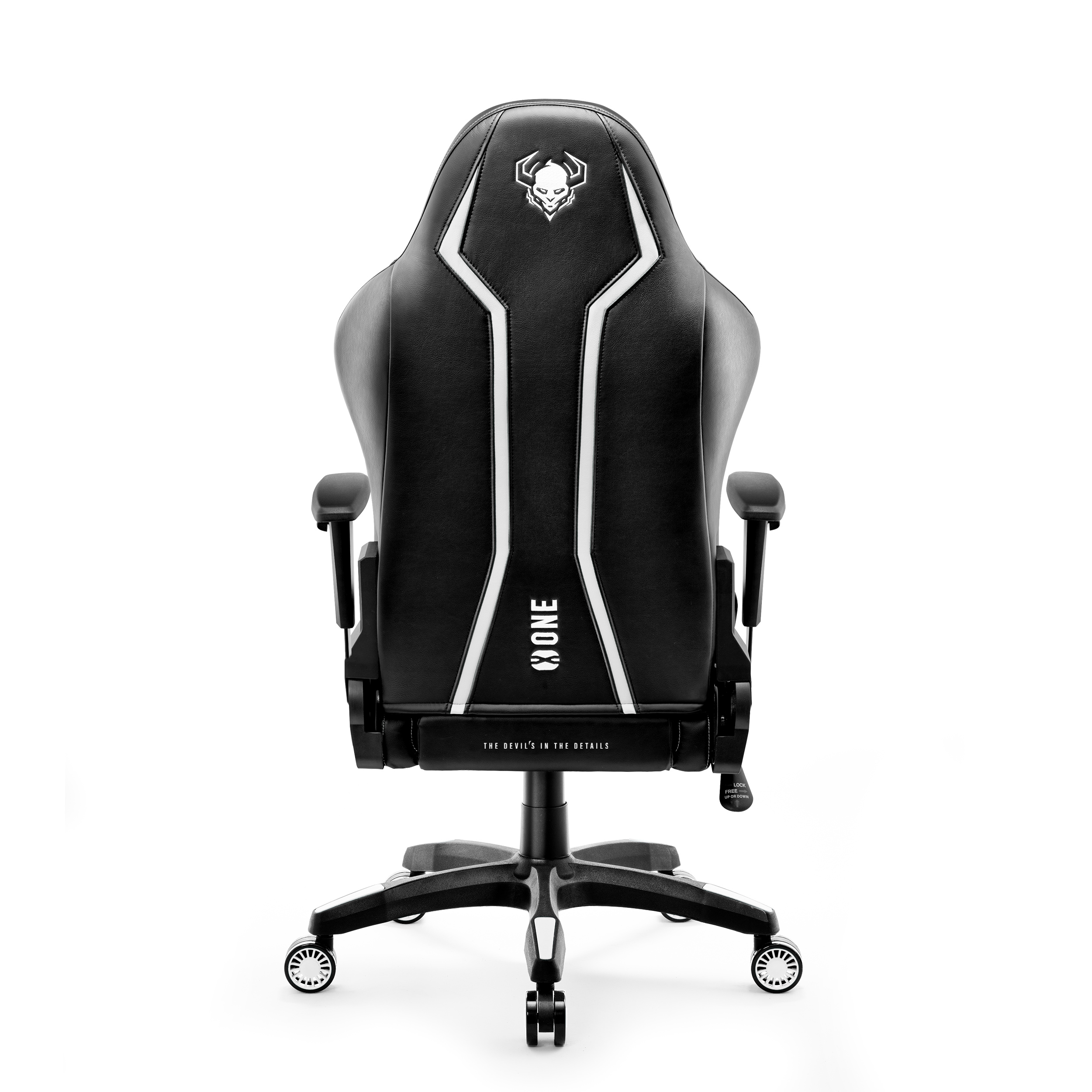 STUHL GAMING NORMAL Chair, CHAIRS black/white 2.0 DIABLO Gaming X-ONE