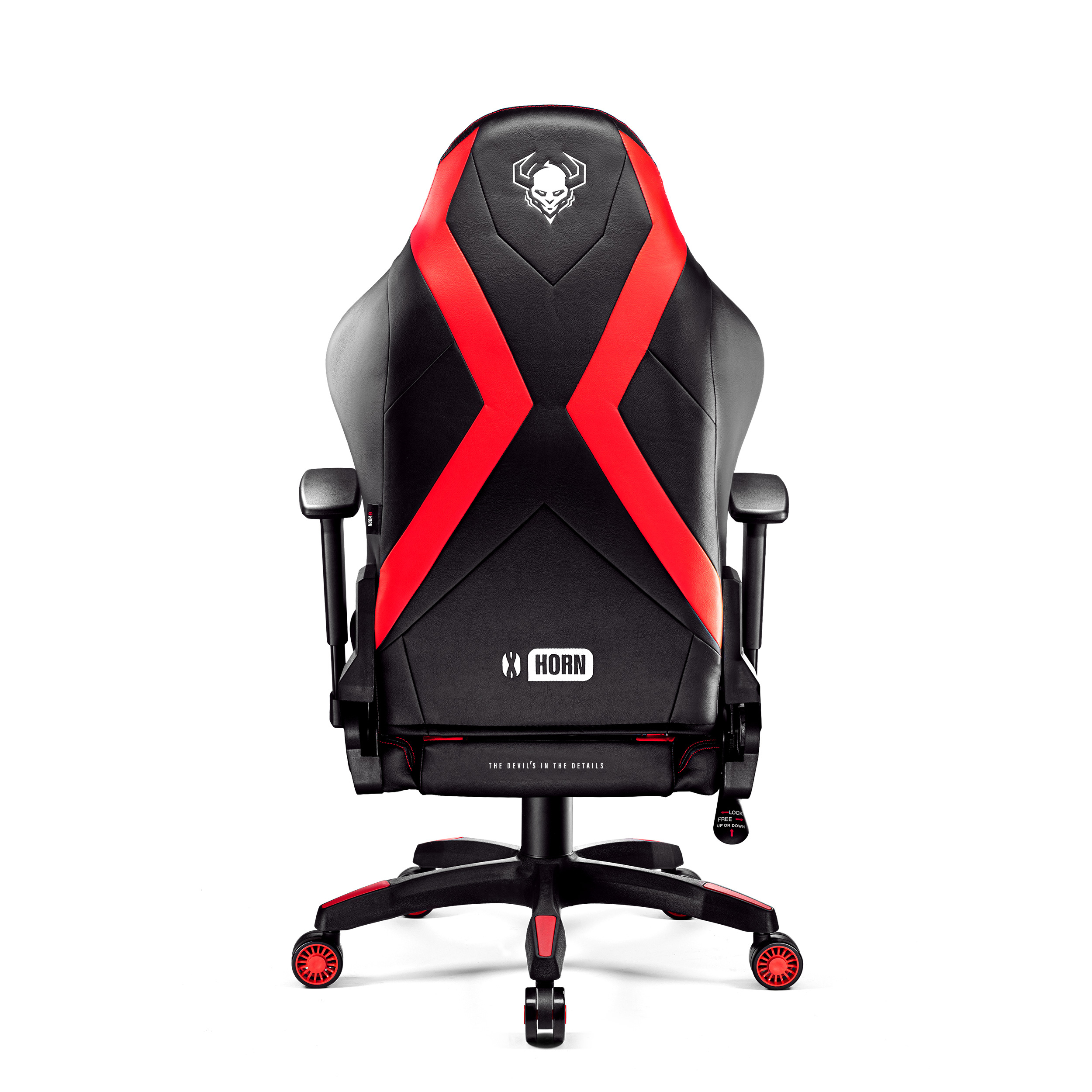 Gaming 2.0 CHAIRS GAMING NORMAL black/red DIABLO X-HORN STUHL Chair,
