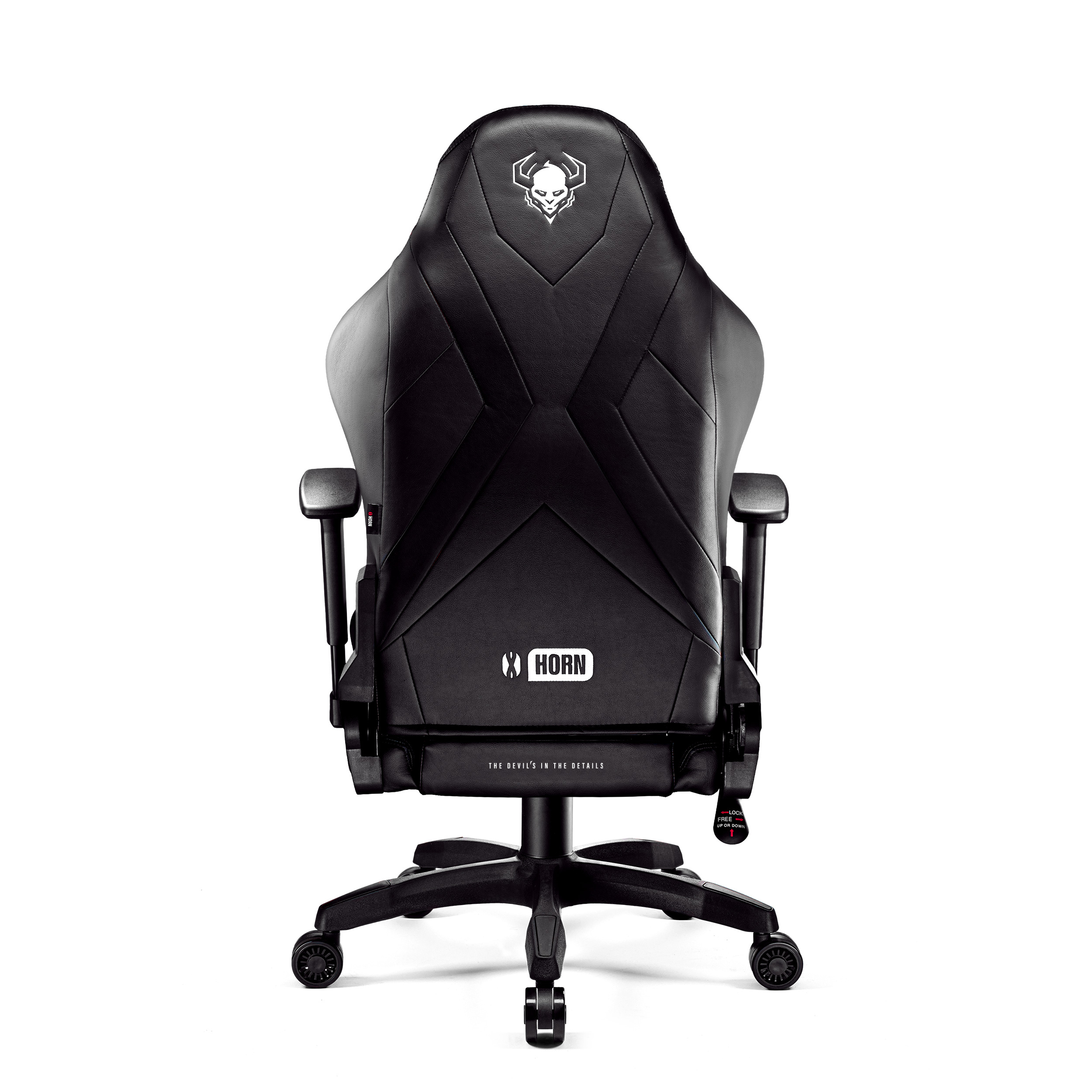 X-HORN NORMAL CHAIRS DIABLO GAMING STUHL black Chair, Gaming 2.0