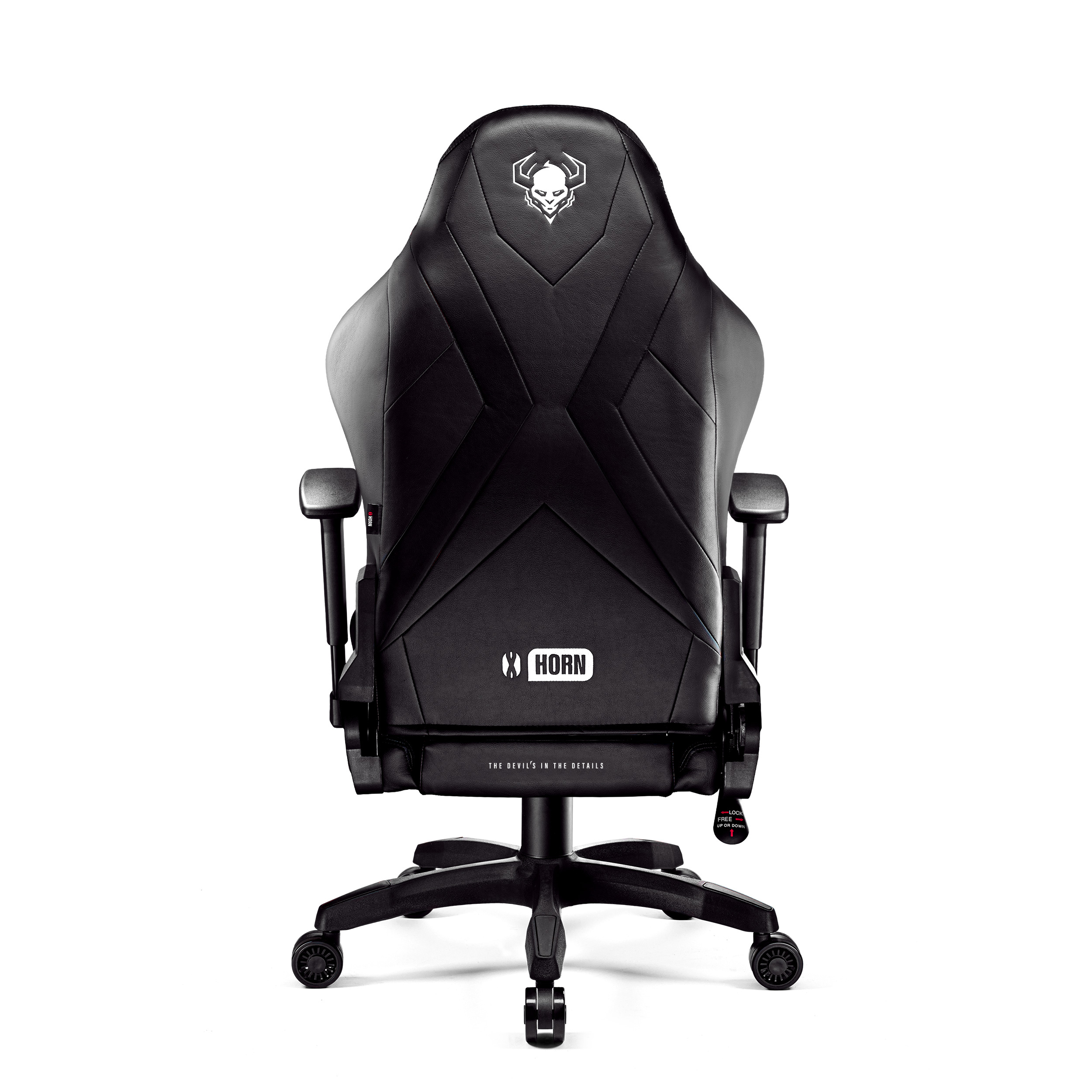 2.0 CHAIRS NORMAL Gaming GAMING DIABLO black Chair, X-HORN STUHL