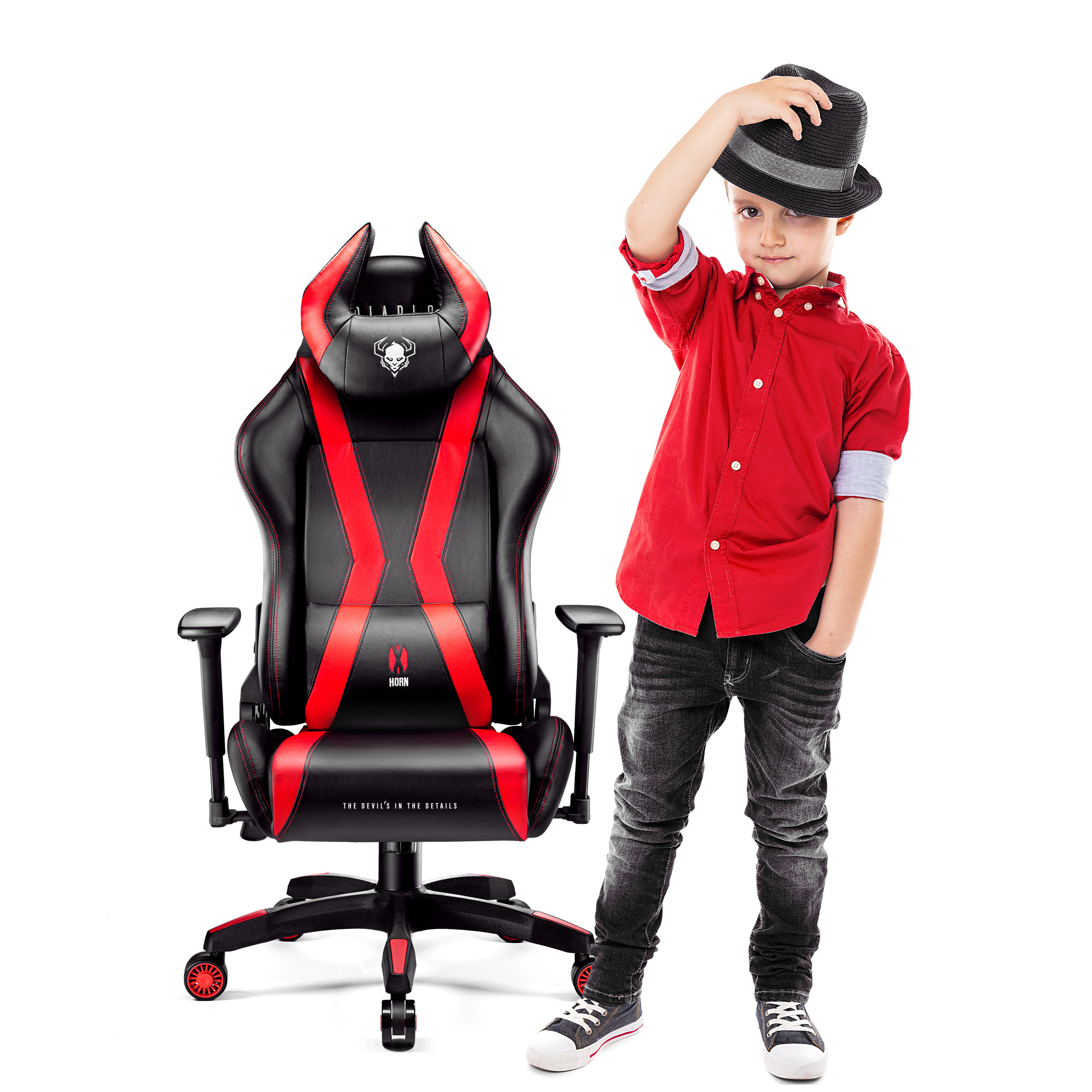 DIABLO CHAIRS GAMING STUHL Chair, 2.0 Gaming black/red KIDS X-HORN