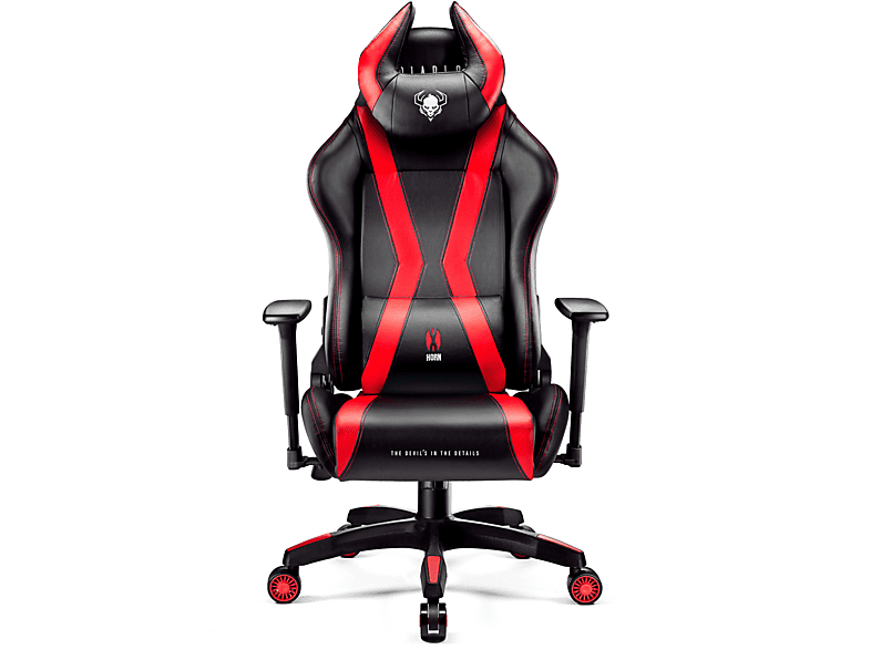 DIABLO CHAIRS GAMING STUHL X-HORN 2.0 KING Gaming Chair, black/red