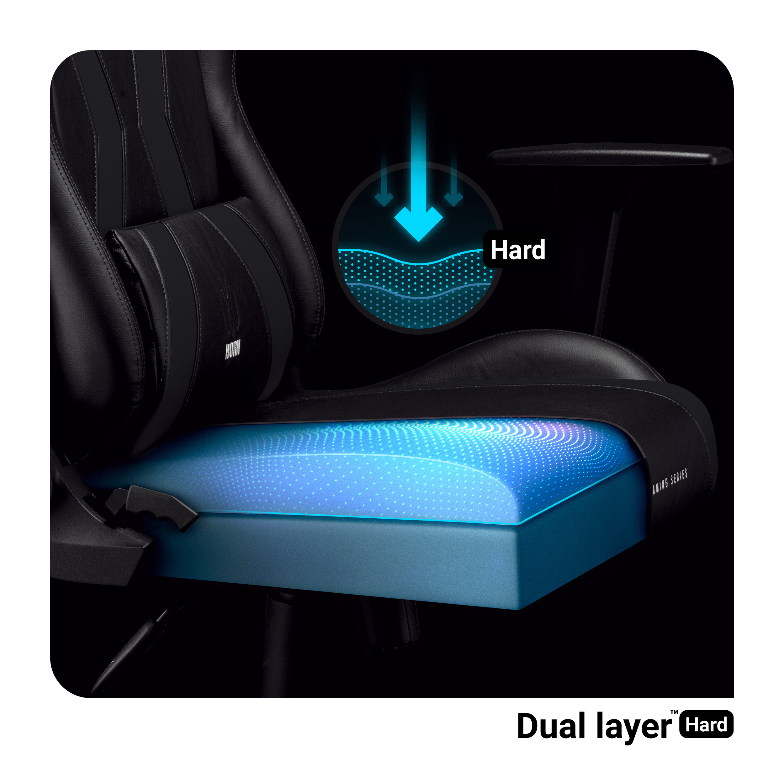 DIABLO CHAIRS GAMING STUHL X-HORN black Gaming Chair, NORMAL 2.0