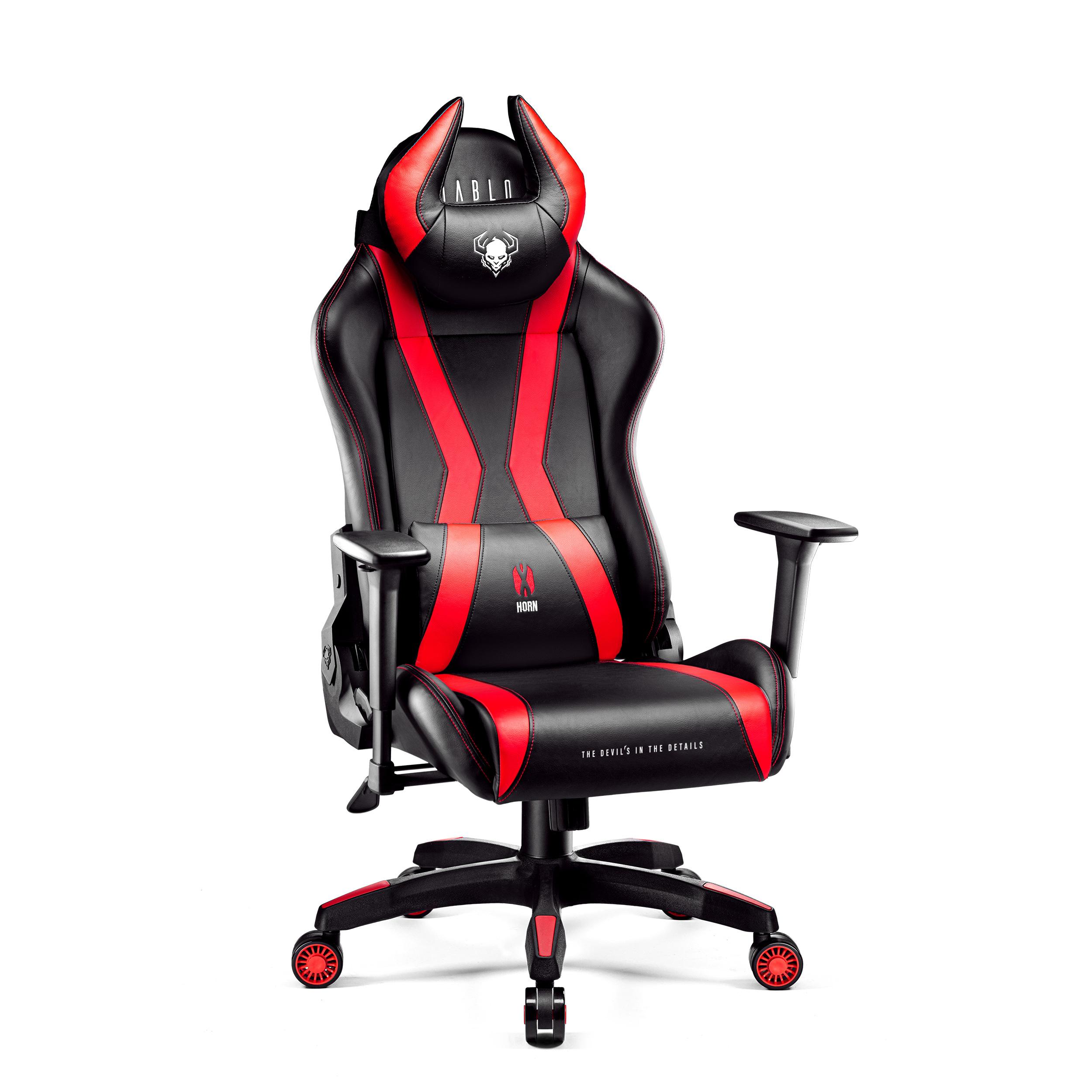 black/red Chair, GAMING X-HORN NORMAL STUHL Gaming DIABLO 2.0 CHAIRS