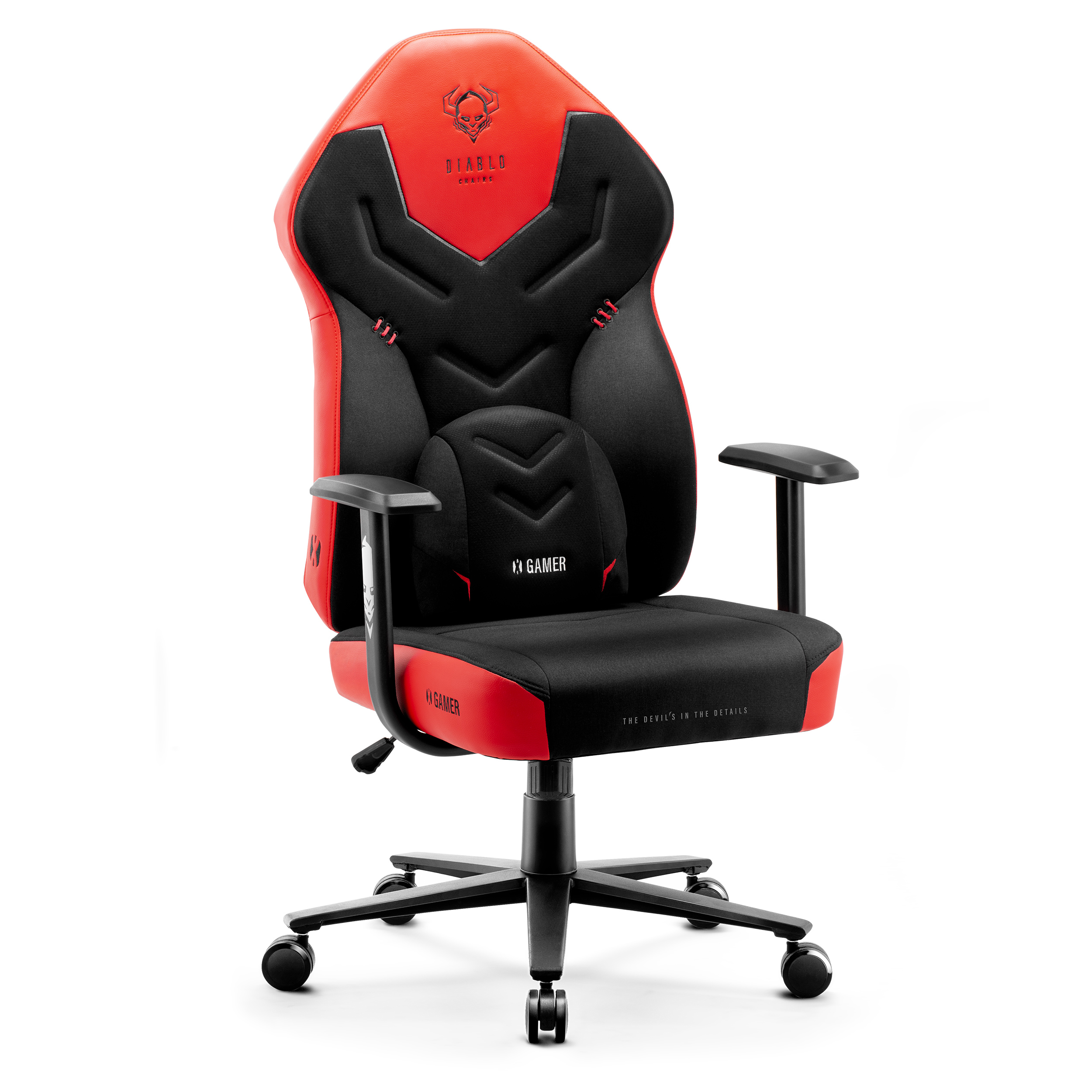 DIABLO CHAIRS GAMING STUHL X-GAMER NORMAL black/red Gaming 2.0 Chair