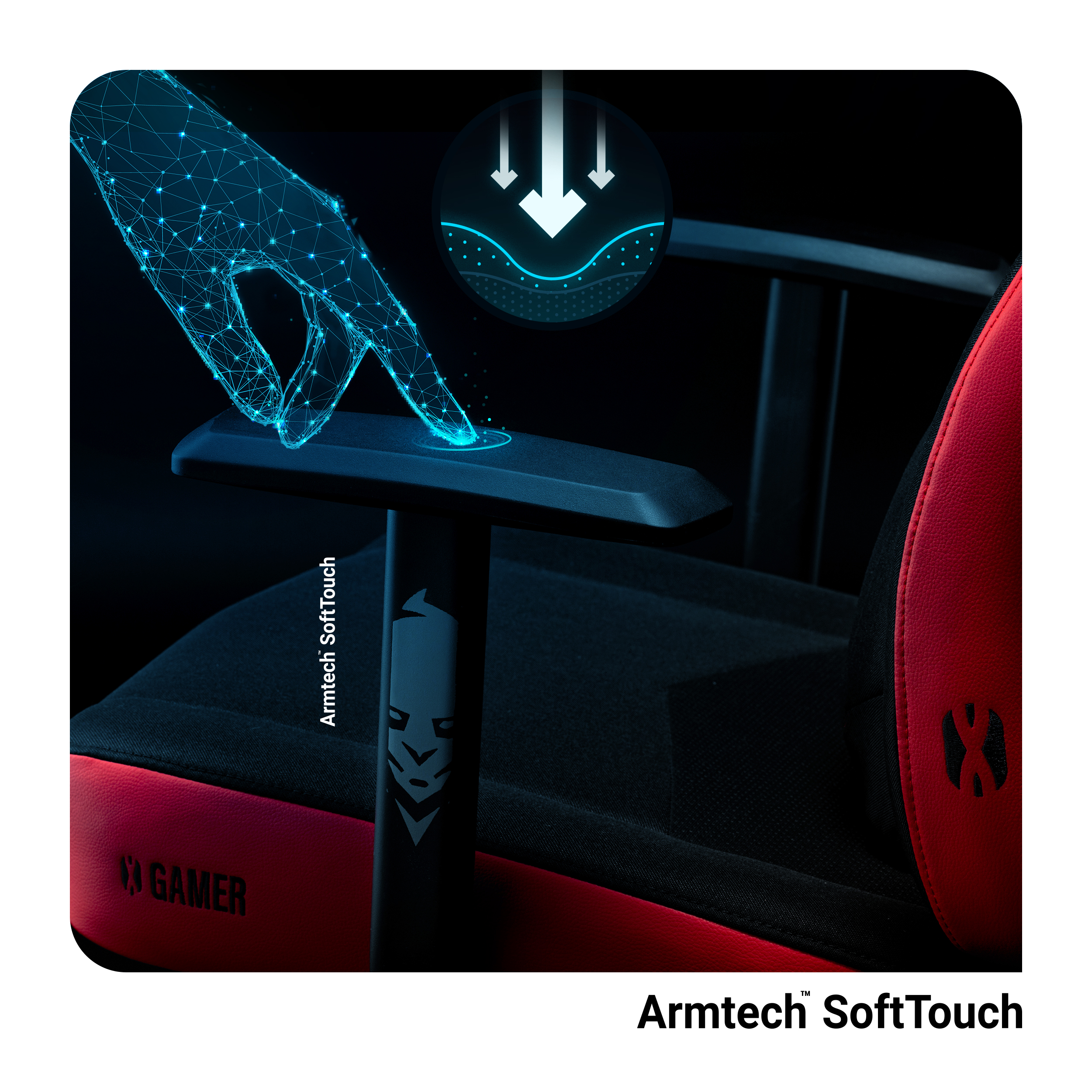 CHAIRS DIABLO NORMAL Gaming GAMING STUHL Chair, X-GAMER 2.0 black/red