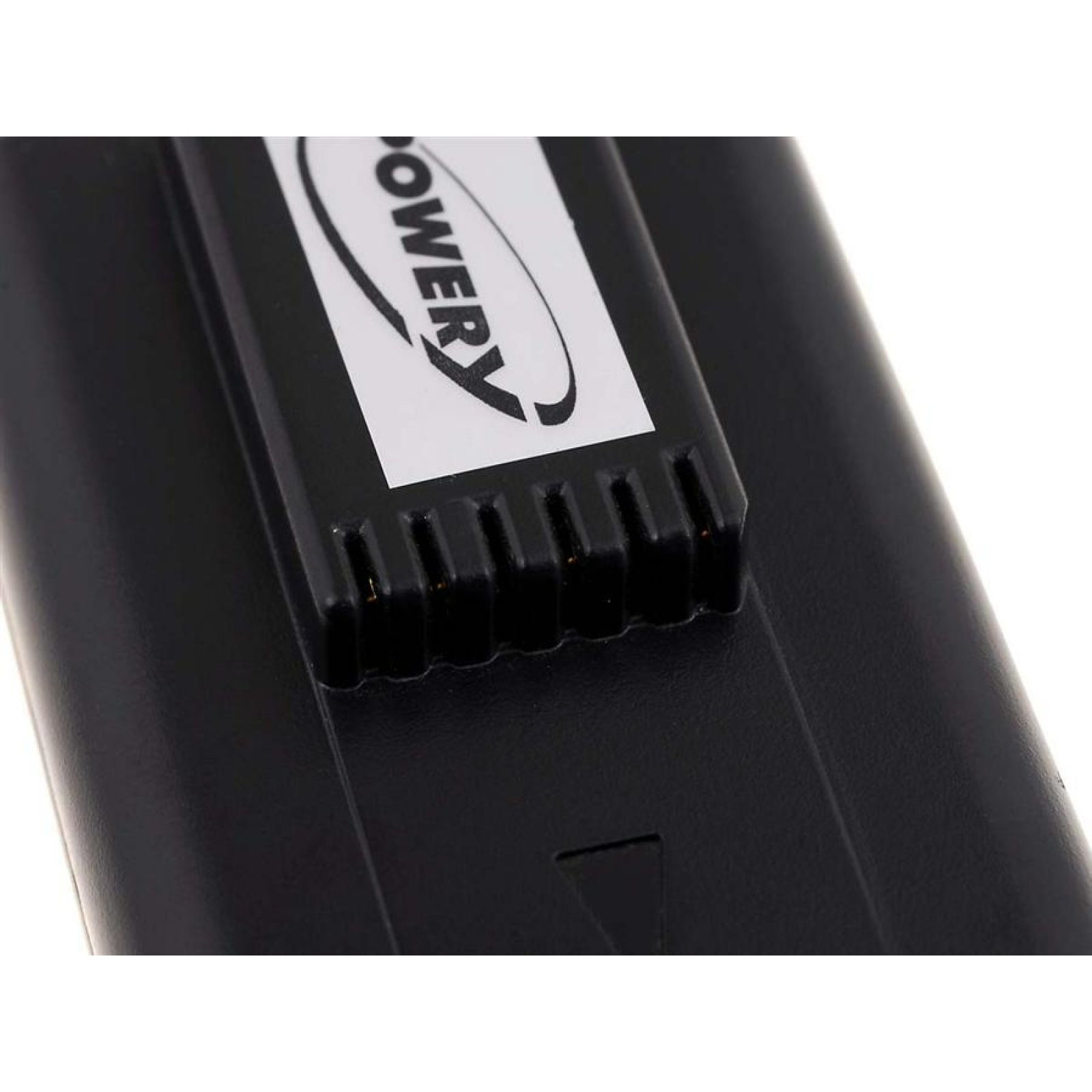 Batería de teléfono negra con una etiqueta PowerX en la parte superior.