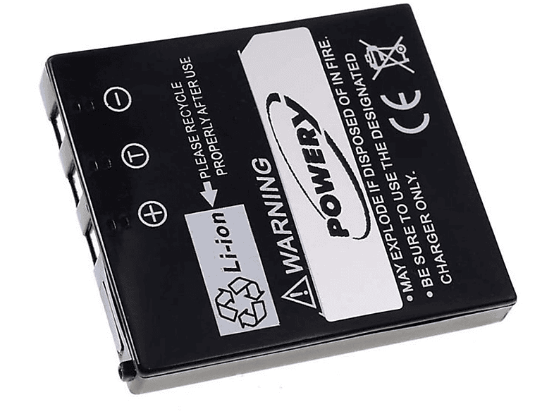 POWERY Akku für Panasonic Lumix DMC-FX2 Li-Ion Digitalkameraakkus, 3.7 Volt, 700mAh