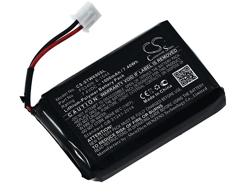 POWERY Akku für Satfinder 7.4 PC-TV-Zubehör-Akkus, WS-6906 Volt, Satlink Li-Polymer 1000mAh