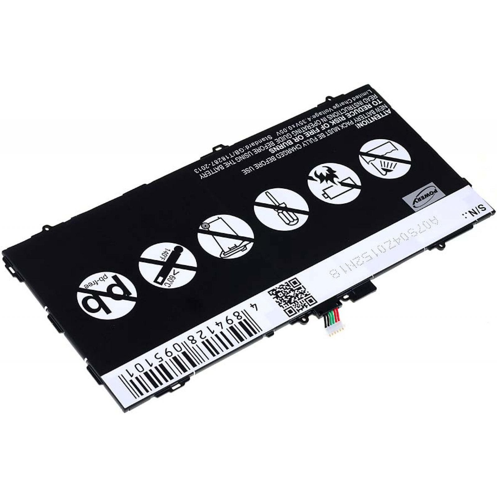 POWERY Akku für Samsung 3.8 SM-T805Y 7900mAh Volt, Akku, Li-Polymer