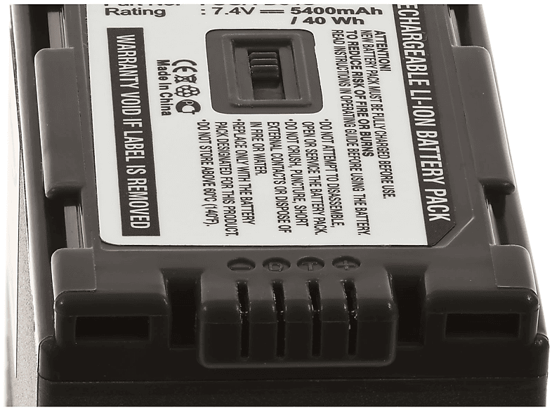 AG-DVX100BE Volt, POWERY für Akku 7.4 Li-Ion 5400mAh Akku, Panasonic