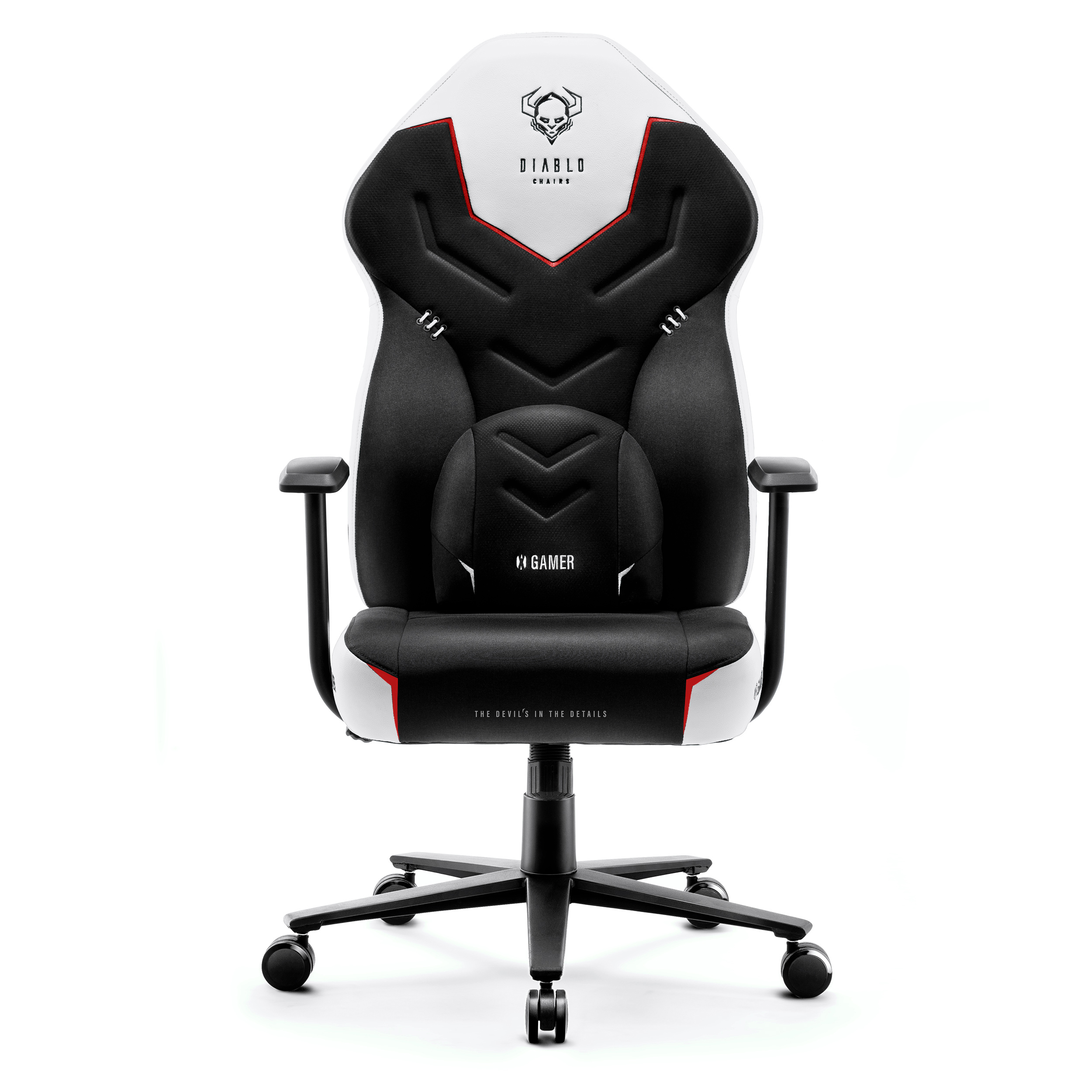 DIABLO CHAIRS Gaming NORMAL STUHL black/white 2.0 X-GAMER GAMING Chair,