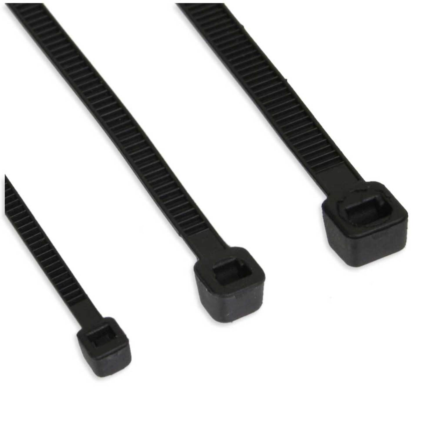 Kennzeichnung 150mm, / Befestigung Breite Kabelbinder, 100 Stück 2,5mm, schwarz, Länge InLine® INLINE