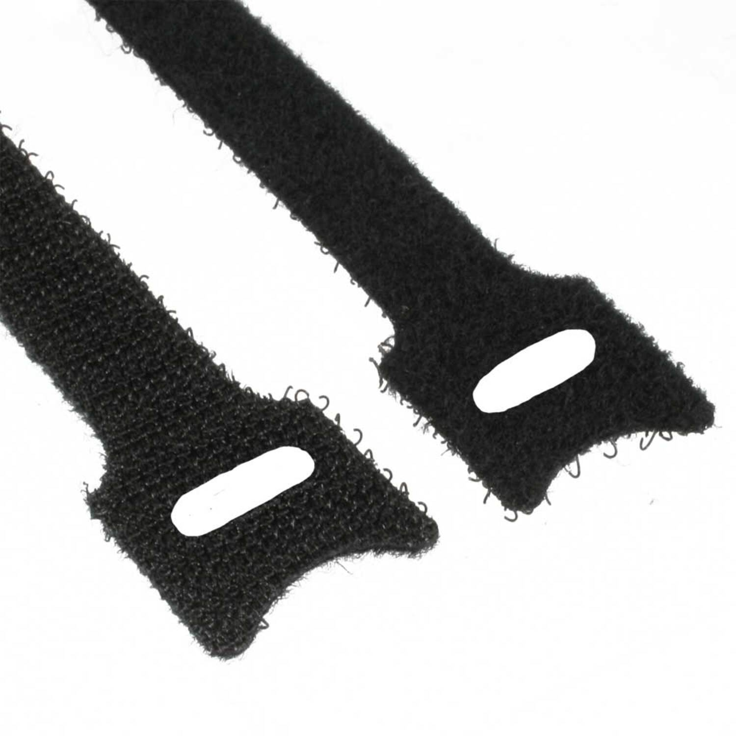 10er, InLine® Klett-Verschluss, / schwarz / / INLINE Kabelbinder 12x200mm, Befestigung Kennzeichnung