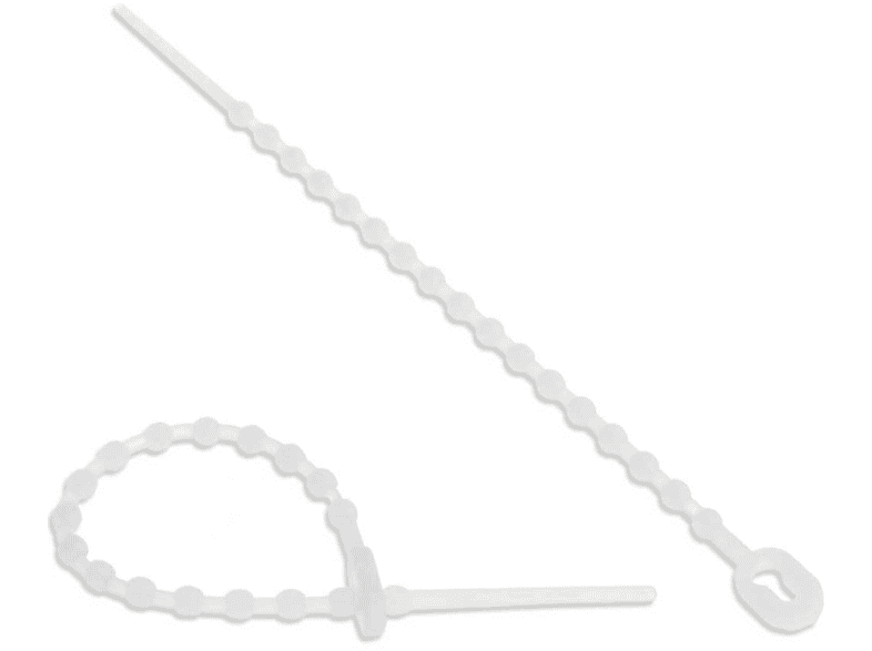 natur, Kennzeichnung InLine® Kabelbinder Stück / 100 Kugelbinder INLINE / / Länge 100mm, Befestigung