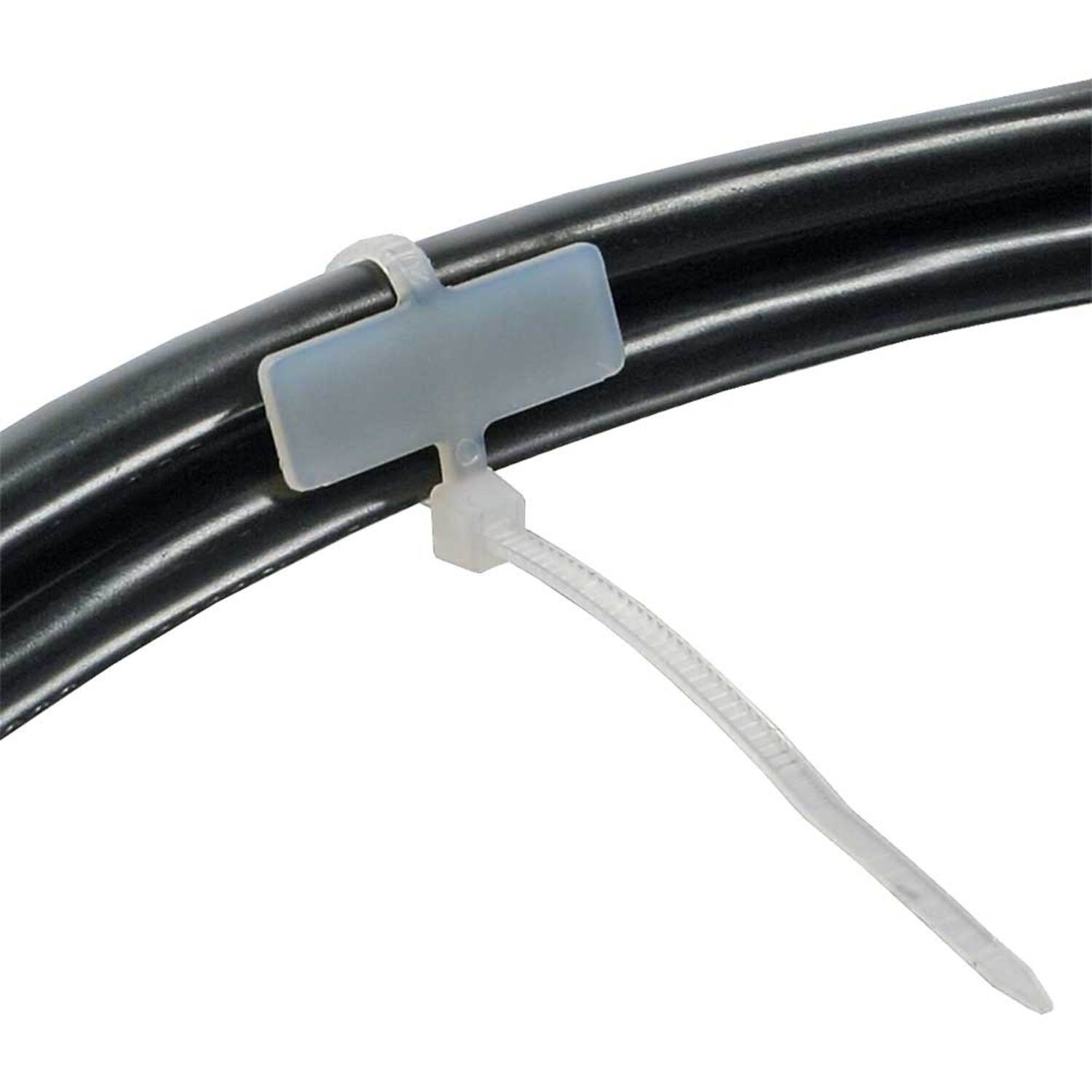 Breite 2,5mm, Kennzeichnung INLINE / Kabelbinder, 100mm, quer / 100 InLine® Länge Stück, / Befestigung