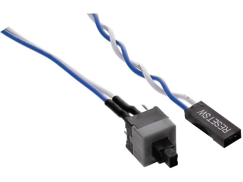 InLine® Reset-Taster, Kabel, / Installation Schalter INLINE Kontakte mit Relais / 0,3m Strom Reinigung /