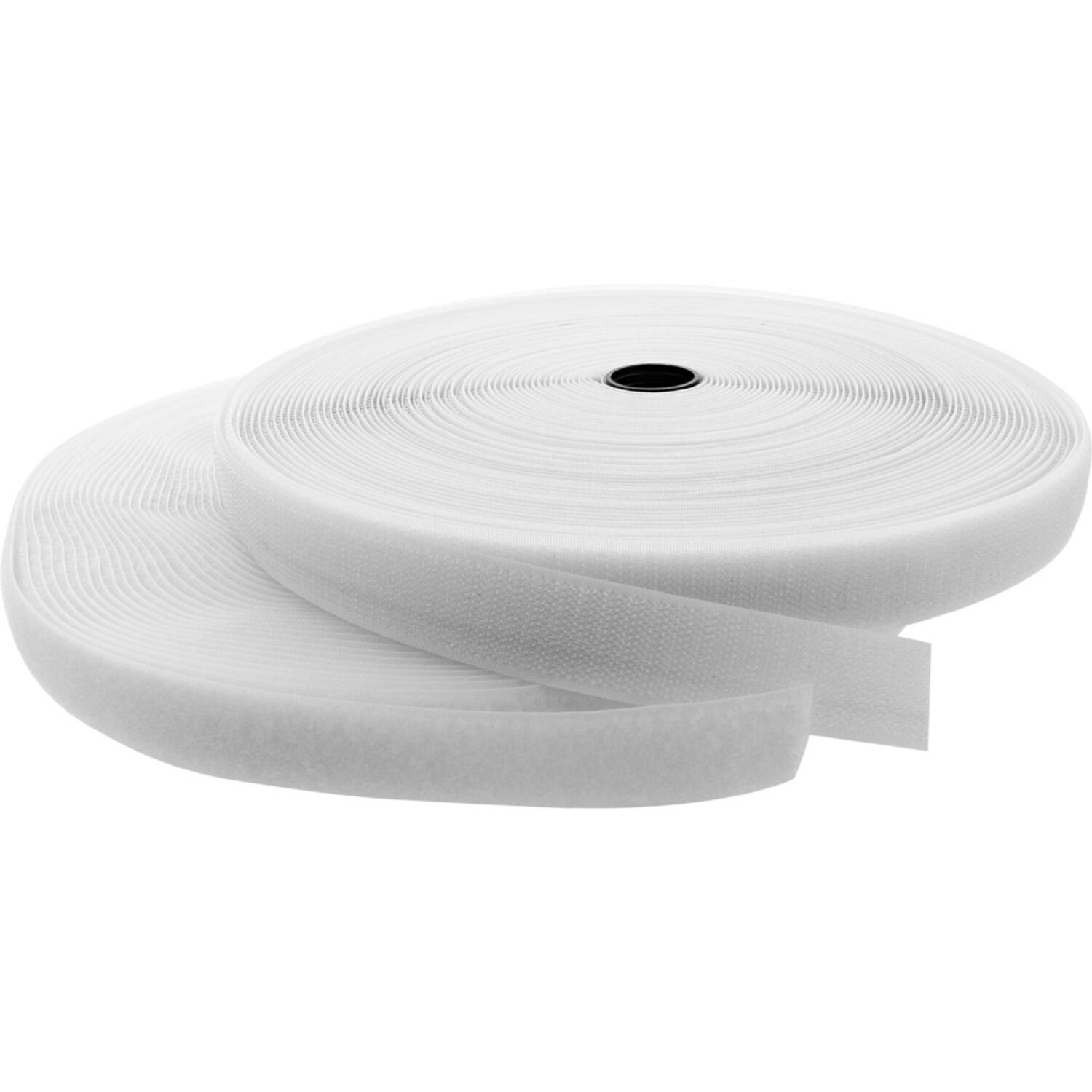 Kennzeichnung 2-teilig, InLine® weiß, / 25m Befestigung Kabelbinder, INLINE 25mm, Klettverschlussband /