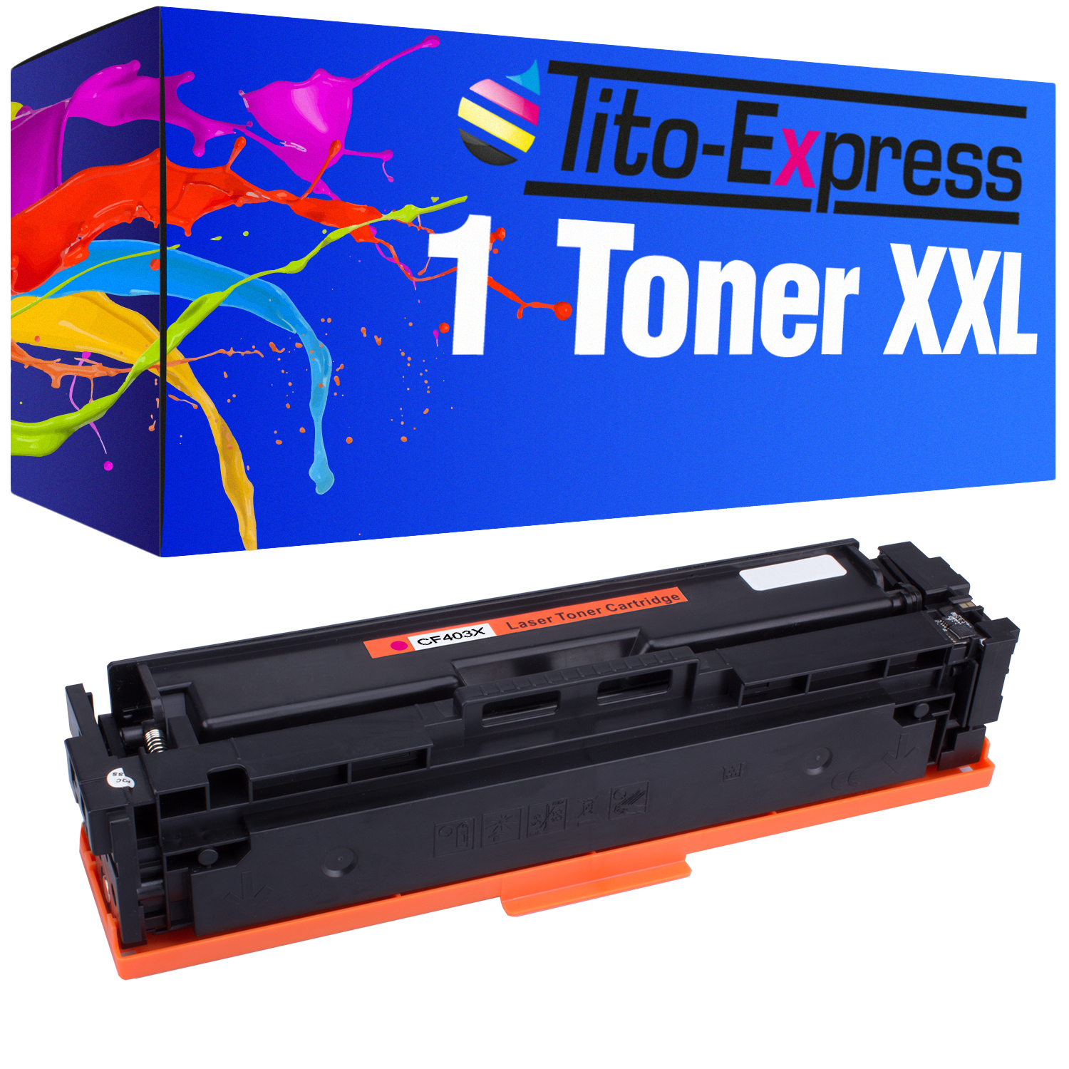 CF403X PLATINUMSERIE Toner TITO-EXPRESS HP Toner (CF403X) magenta 1 ersetzt