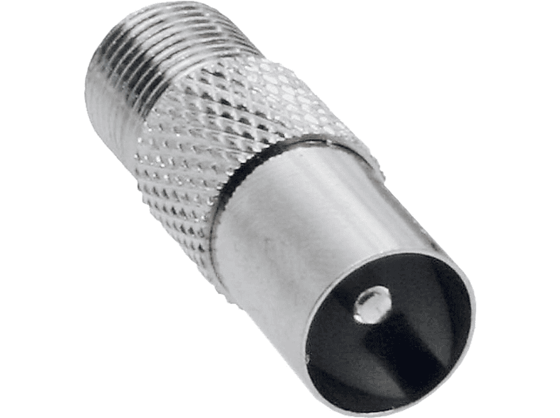 INLINE InLine® Koaxial Adapter, IEC- Stecker (Antenne) auf F-Buchse / TV / / TV / Sat / Antennen