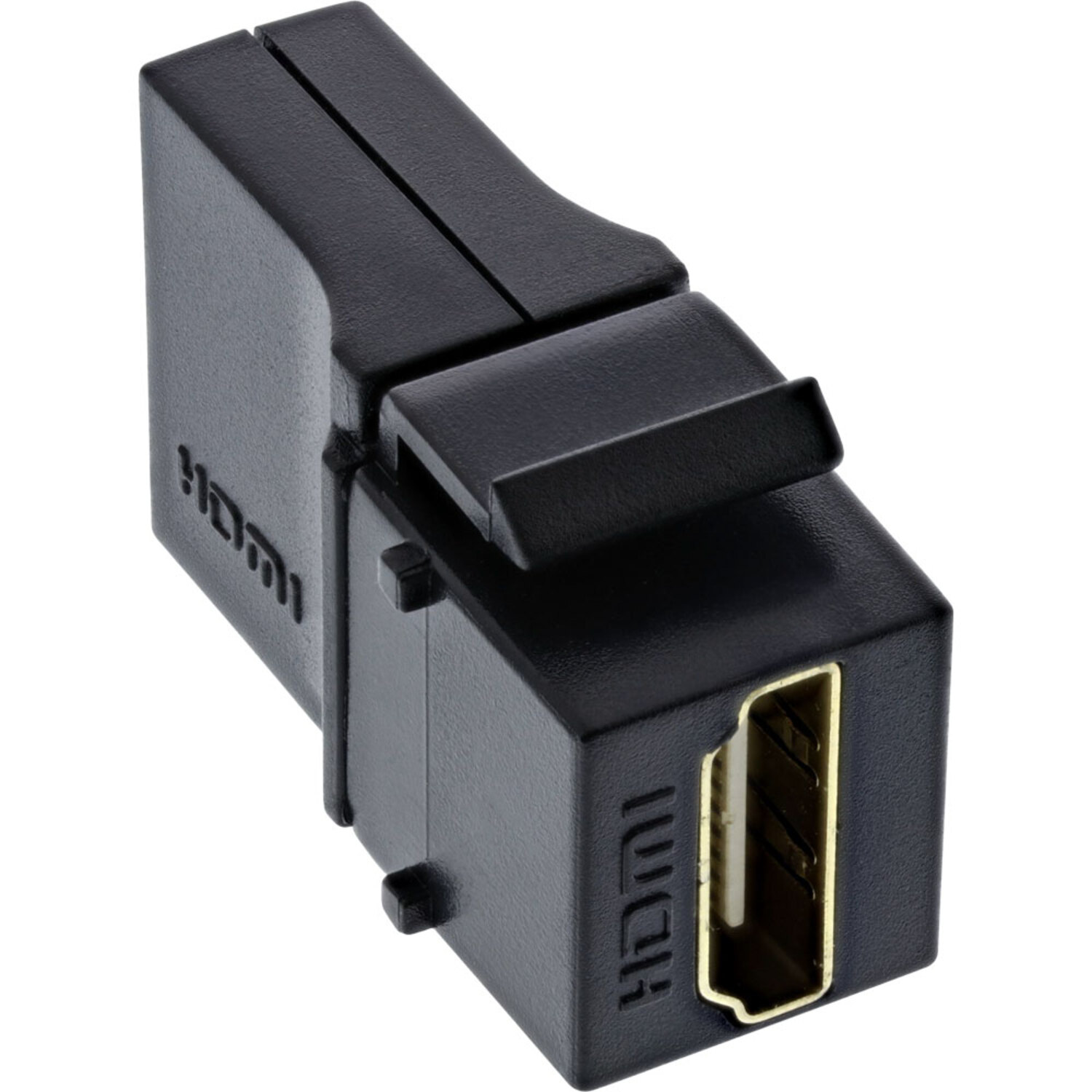 schwarz HDMI Einsatz InLine® Modulsystem, INLINE Buchse/Buchse, 4K/60Hz, Snap-In A Keystone Snap-In /