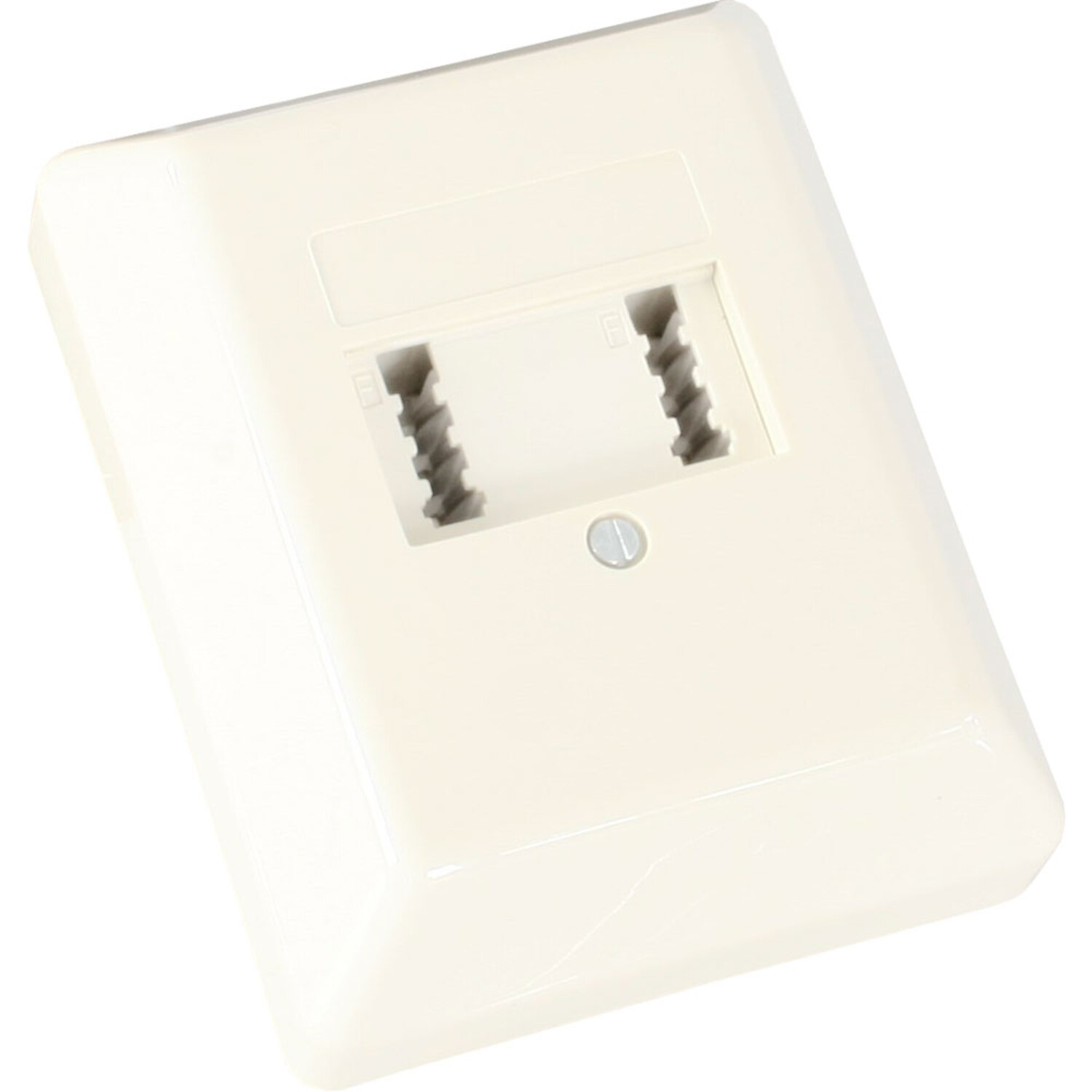 Presa A Muro TAE-F/F InLine Per Impianti Telefonici A Norma - Applicazione Ad Incasso, Colore Nero - 3