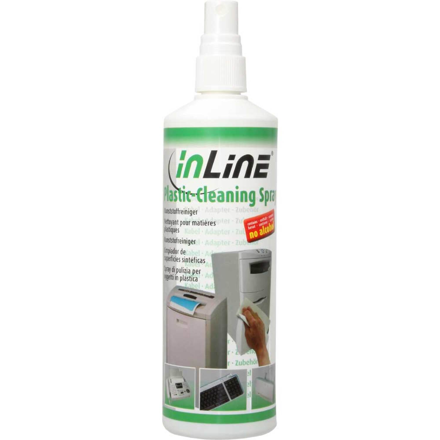 / Maus, InLine® Gehäuse INLINE für Tastatur Kunststoffreiniger Reinigung Pumpspray