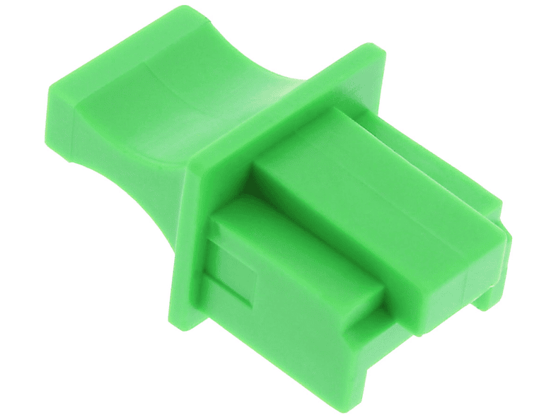 INLINE 10er Blister Buchse, Staubschutz, / Farbe: InLine® grün, Staubschutz RJ45 für
