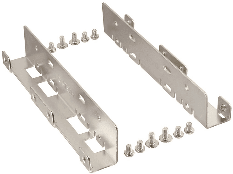 Rahmen 2x nur zu (3,5), Einbauschienen, InLine® Schienen HDD/SSD INLINE 6,35cm 8,89cm / (2,5)