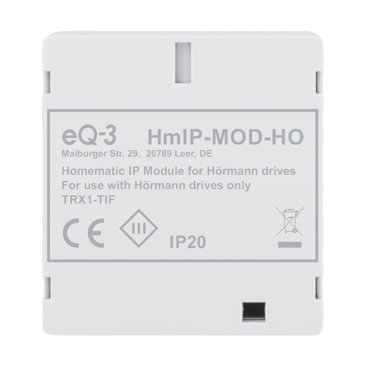 HOMEMATIC IP HmIP-MOD-HO Modul Hörmann-Antriebe, für Grau