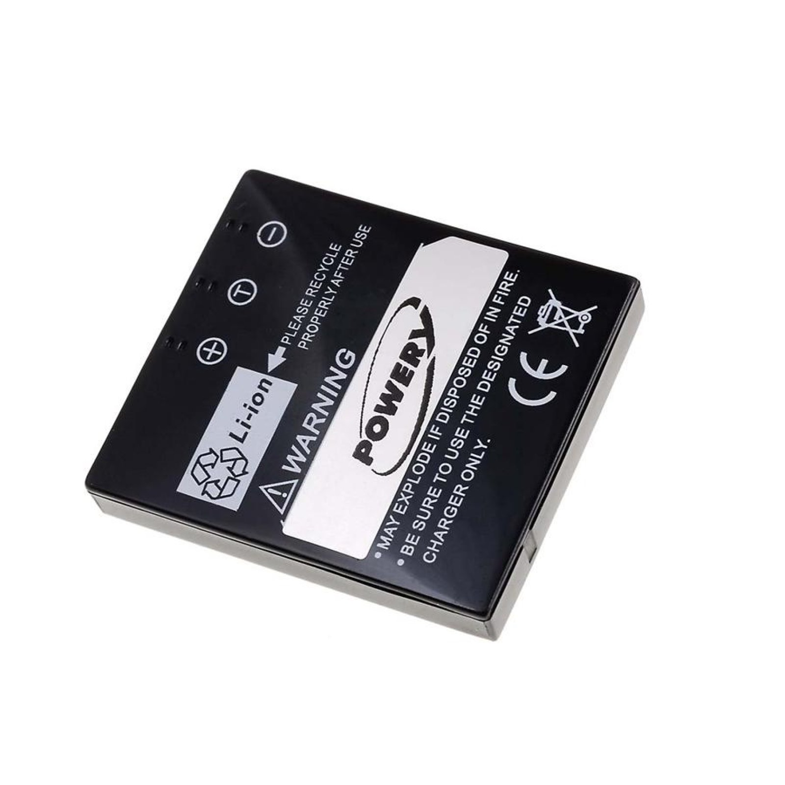 POWERY Akku für 700mAh Panasonic DMC-FX2 Volt, Lumix Li-Ion Digitalkameraakkus, 3.7
