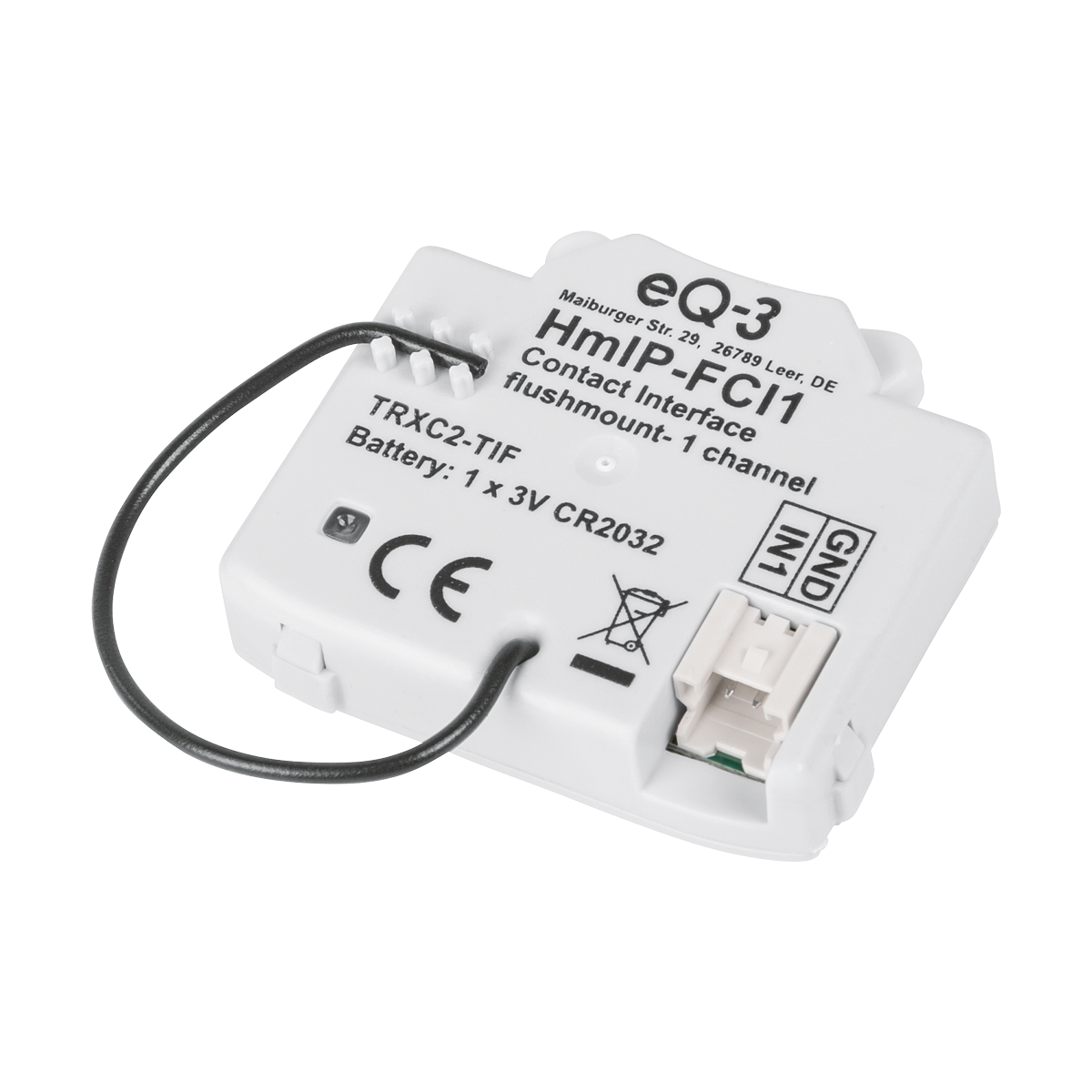 HOMEMATIC IP HmIP-FCI1 Kontakt-Schnittstelle Grau (1-fach), Unterputz